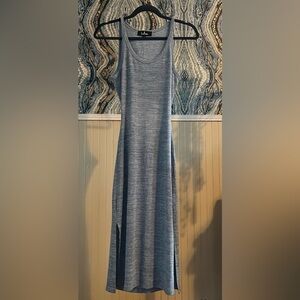 Lulus Blue Marled Sleeveless Dress, Size S